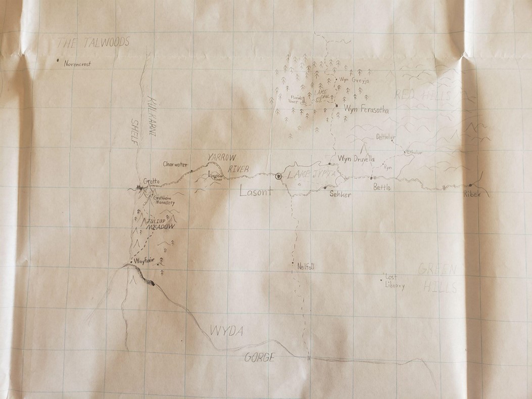 map of the region around lasont
